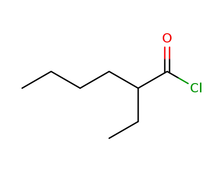Molecular Structure of 760-67-8 (2-Ethylhexanoyl chloride)