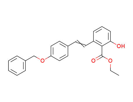 2-(4'-benzyloxyphenyl)-1-(3-hydroxy-2-ethoxycarbonylphenyl)ethene