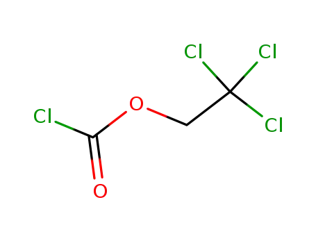 Molecular Structure of 17341-93-4 (2,2,2-Trichloroethyl chloroformate)