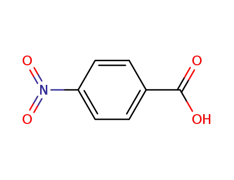 Molecular Structure of 62-23-7 (p-Nitrobenzoic acid)
