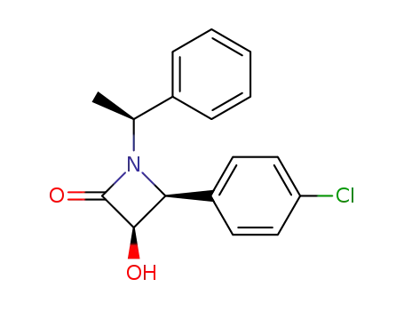 (3R,4S)-3-hydroxy-4-(p-chlorophenyl)-2-(α-phenylethyl)azetidinone