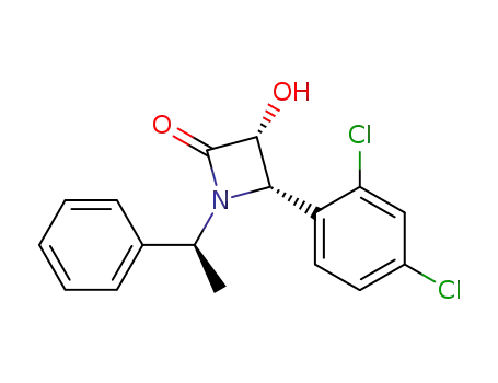 (3R,4S)-3-hydroxy-4-(2',4'-dichlorophenyl)-2-(α-phenylethyl)azetidinone
