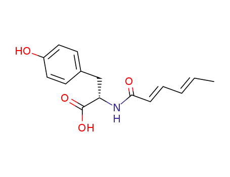 N-(trans,trans-2,4-hexadienoyl)-L-tyrosine