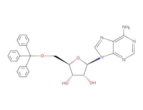 Molecular Structure of 18048-85-6 (5'-O-TRIPHENYLMETHYL-ADENOSINE)