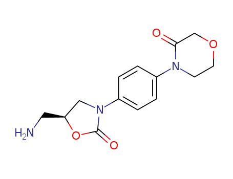 4-{4-[(5S)-5-(aminomethyl)-2-oxo-1,3-oxazolidin-3-yl]phenyl}morpholin-3-one