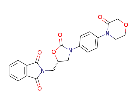 1H-ISOINDOLE-1,3(2H)-DIONE, 2-[[(5S)-2-OXO-3-[4-(3-OXO-4-MORPHOLINYL)PHENYL]-5-OXAZOLIDINYL]METHYL]-