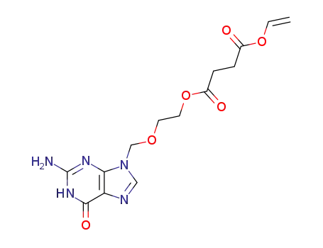 succinic acid 2-(2-amino-6-oxo-1,6-dihydro-purin-9-ylmethoxy)-ethyl ester vinyl ester