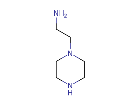 140-31-8,N-Aminoethylpiperazine,Piperazine,1-(2-aminoethyl)- (6CI,7CI,8CI);1-(2-Aminoethyl)piperazine;1-(b-Aminoethyl)piperazine;1-Piperazineethylamine;2-(1-Piperazinyl)ethanamine;2-(1-Piperazinyl)ethylamine;2-Piperazinylethylamine;4-(2-Aminoethyl)piperazine;AEP;Ancamine AEP;N-(2-Aminoethyl)piperazine;N-(b-Aminoethyl)piperazine;N-AEP;NSC 38968;
