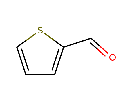 98-03-3,2-Thenaldehyde,2-Formylthiofuran;2-Formylthiophene;2-Thienylcarbaldehyde;2-Thiofurancarboxaldehyde;NSC2162;Thiofurfural;Thiophene-2-carbaldehyde;Thiophene-o-carboxaldehyde;a-Formylthiophene;a-Thiophenaldehyde;a-Thiophenecarboxaldehyde;