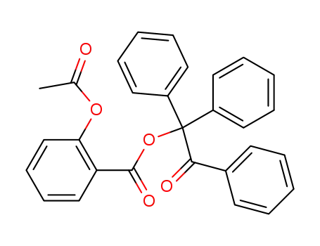 Molecular Structure of 925681-78-3 (Benzoic acid, 2-(acetyloxy)-, 2-oxo-1,1,2-triphenylethyl ester)