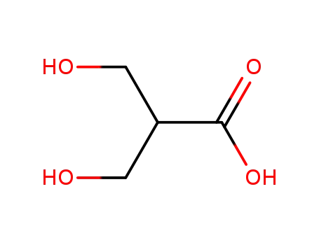 Molecular Structure of 68516-39-2 (Propanoic acid, 3-hydroxy-2-(hydroxymethyl)-)