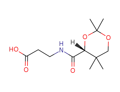 Molecular Structure of 167308-62-5 (b-Alanine, N-[(2,2,5,5-tetramethyl-1,3-dioxan-4-yl)carbonyl]-, (R)-)