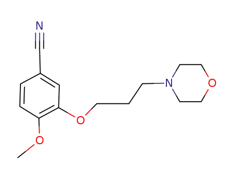 Molecular Structure of 675126-28-0 (3-(3-morpholinylpropoxy)-4-methoxybenzonitrile)