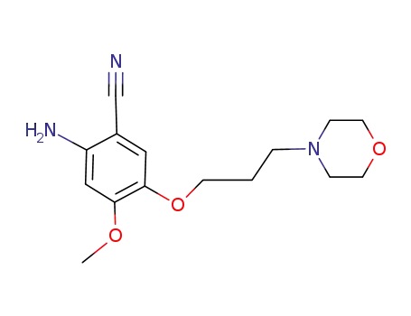 2-amino-4-methoxy-5-[(3-morpholin-4-yl)propoxy]benzonitrile