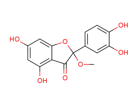 2-(3′,4′-dihydroxyphenyl)-2,3-dihydro-4,6-dihydroxy-2-(methoxy)-3-benzo furanone