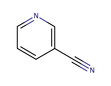 100-54-9,3-Cyanopyridine,Nicotinonitrile(8CI);3-Azabenzonitrile;3-Pyridinenitrile;3-Pyridylcyanide;3-Pyridylcarbonitrile;NSC 17558;Nicotinic acid nitrile;b-Cyanopyridine;3-Pyridinecarbonitrile;