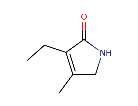766-36-9,3-Ethyl-4-methyl-3-pyrrolin-2-one,3-Pyrrolin-2-one,3-ethyl-4-methyl- (6CI,7CI,8CI);3-Ethyl-1,5-dihydro-4-methyl-2H-pyrrol-2-one;3-Ethyl-4-methyl-1,5-dihydropyrrol-2-one;3-Ethyl-4-methyl-2-oxo-3-pyrroline;3-Ethyl-4-methyl-3-pyrrolin-2-one;3-Ethyl-4-methyl-3-pyrroline-2-one;