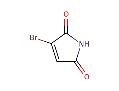 Molecular Structure of 98026-79-0 (3-Bromo-1H-pyrrole-2,5-dione, 3-Bromo-2,5-dihydro-2,5-dioxo-1H-pyrrole)