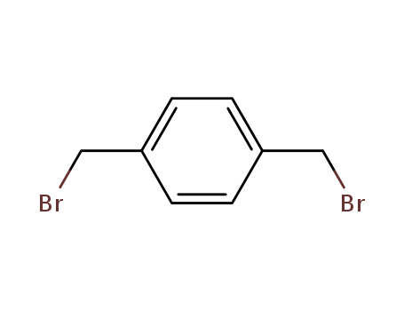 623-24-5,alpha,alpha'-Dibromo-p-xylene,p-Xylene, a,a'-dibromo- (6CI,7CI,8CI);1,4-Bis(bromomethyl)benzene;1,4-Di(bromomethyl)benzene;1,4-Xylylene dibromide;4-Bromomethylbenzylbromide;NSC 6226;p-Bis(bromomethyl)benzene;p-Di(bromomethyl)benzene;p-Xylylene bromide;p-Xylylene dibromide;a,a'-Dibromo-p-xylene;