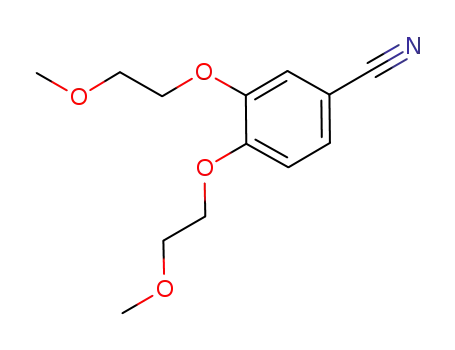 Molecular Structure of 80407-68-7 (3,4-Bis(2-methoxyethoxy)benzonitrile)