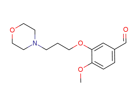 Molecular Structure of 861453-11-4 (4-Methoxy-3-[3-(4-morpholinyl)propoxy]benzaldehyde)