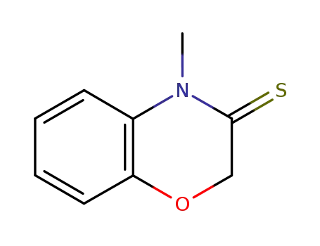 Molecular Structure of 21744-74-1 (2H-1,4-Benzoxazine-3(4H)-thione, 4-methyl-)