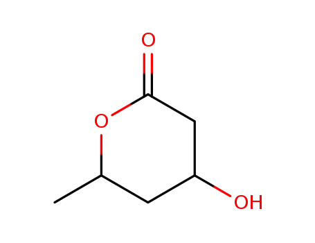Molecular Structure of 27751-97-9 (4-hydroxy-6-methyltetrahydro-2H-pyran-2-one)