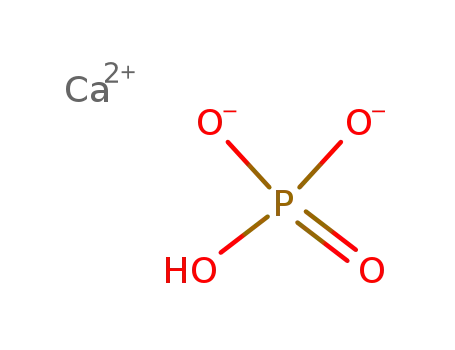 Molecular Structure of 7789-77-7 (Calcium hydrogenphosphate dihydrate)