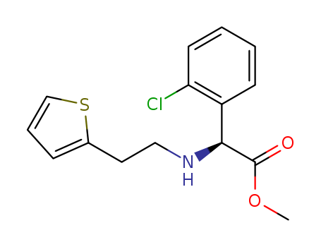 (+)-(S)-Methyl alpha-[[2-(2-thienyl)ethyl]amino]-alpha-(2-chlorophenyl)acetate(141109-20-8)