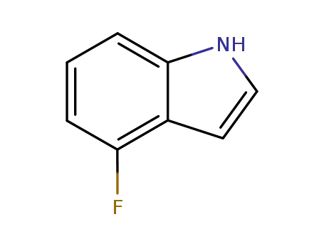 Molecular Structure of 387-43-9 (4-Fluoroindole)