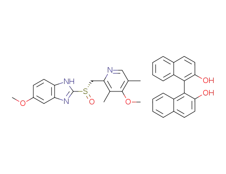 S-omeprazole*(S)-[1.1'-binaphthalen]-2.2'-diol inclusion complex