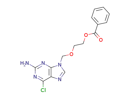 1-(2-amino-6-chloro-purin-9-ylmethoxy)-2-benzoyloxy-ethane