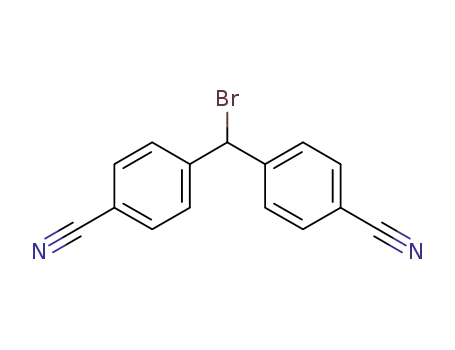 Molecular Structure of 69545-39-7 (4,4'-(1-BROMOMETHYL) BIS-BENZONITRILE)