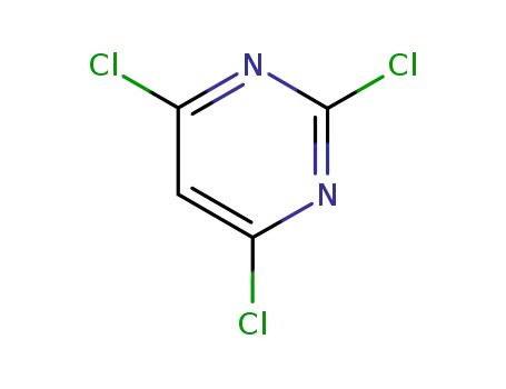 Molecular Structure of 3764-01-0 (2,4,6-Trichloropyrimidine)