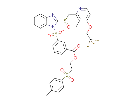 2-[(4-methylphenyl)sulfonyl]ethyl 3-{[2-({[3-methyl-4-(2,2,2-trifluoroethoxy)(2-pyridyl)]methyl}sulfinyl)benzimidazolyl]sulfonyl}benzoate