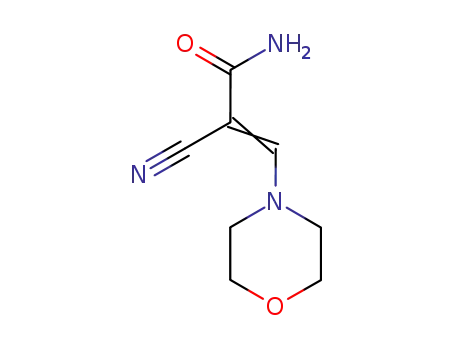 Molecular Structure of 25229-97-4 (2-Cyano-3-morpholinoacrylamide)