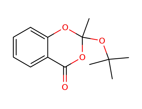 Molecular Structure of 52602-20-7 (4H-1,3-Benzodioxin-4-one, 2-(1,1-dimethylethoxy)-2-methyl-)