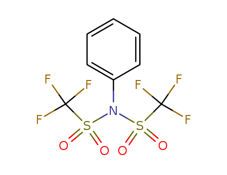 37595-74-7,N-Phenyl-bis(trifluoromethanesulfonimide),1,1,1-Trifluoro-N-phenyl-N-[(trifluoromethyl)sulfonyl]methanesulfonamide;N-Phenyl-N-[(trifluoromethyl)sulfonyl]trifluoromethanesulfonamide;N-Phenylbis(trifluoromethanesulfonimide);N-Phenyltriflimide;N-Phenyltrifluoromethylsulfonimide;Phenyl triflimide;Trifluoro-N-phenyl-N-[(trifluoromethyl)sulfonyl]methanesulfonamide;N-Phenylbis(trifluoromethanesulphonimide);
