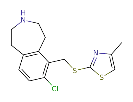7-chloro-6-(4-methyl-thiazol-2-ylthiomethyl)-2,3,4,5-tetrahydro-1H-benzo[d]azepine