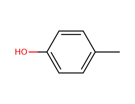 Molecular Structure of 106-44-5 (Phenol,4-methyl-)