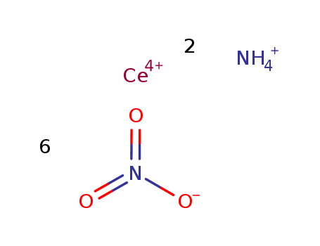 16774-21-3,Ceric ammonium nitrate,Ammoniumhexanitratocerate(IV) (6CI);Ammonium hexanitratocerate;Cerium diammoniumhexanitrate;Diammonium hexanitratocerate;NSC 215187;NSC 4313;ammonium cerium(IV) nitrate;Ammonium ceric nitrate;