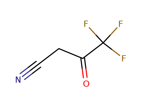 Molecular Structure of 110234-68-9 (4,4,4-Trifluoro-3-oxobutanenitrile)