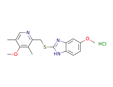 5-methoxy-2-[(3,5-dimethyl-4-methoxy-2-pyridinyl)methylthio]-1H-benzimidazole hydrochloride