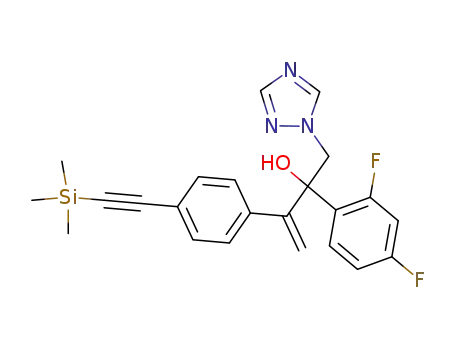 2-(2,4-difluorophenyl)-3-(4-[trimethylsilylethynyl]phenyl)-1-(1,2,4-triazol-1-yl)-3-buten-2-ol