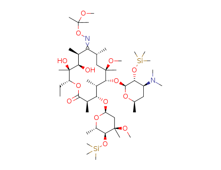 Erythromycin, 6-O-Methyl-2',4'-Bis-O-(Trimethylsilyl)-, 9-[O-(1-Methoxy-1-Methylethyl)Oxime]