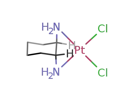 Molecular Structure of 61848-66-6 (Platinum, dichloro(1,2-cyclohexanediamine-N,N')-, [sp-4-2-(1R-trans)]-)