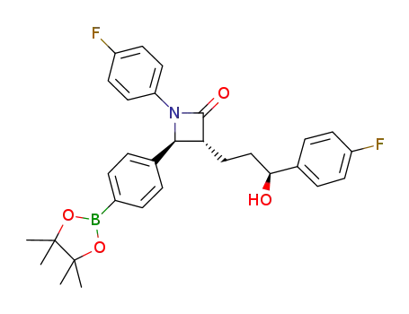 (3R,4S)-1-(4-fluorophenyl)-3-((S)-3-(4-fluorophenyl)-3-hydroxypropyl)-4-(4-(4,4,5,5-tetramethyl-1,3,2-dioxaborolan-2-yl)phenyl)azetidin-2-one