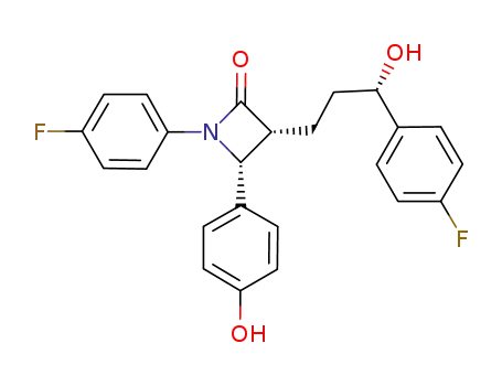 (3R,4R)-1-(4-fluorophenyl)-3-((S)-3-(4-fluorophenyl)-3-hydroxypropyl)-4-(4-hydroxyphenyl)azetidin-2-one