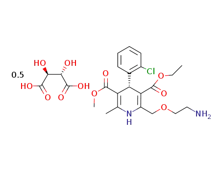 (S)-amlodipine-hemi-D-tartrate