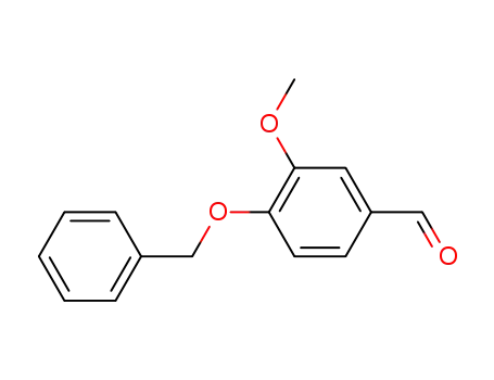 Molecular Structure of 2426-87-1 (4-BENZYLOXY-3-METHOXYBENZALDEHYDE)
